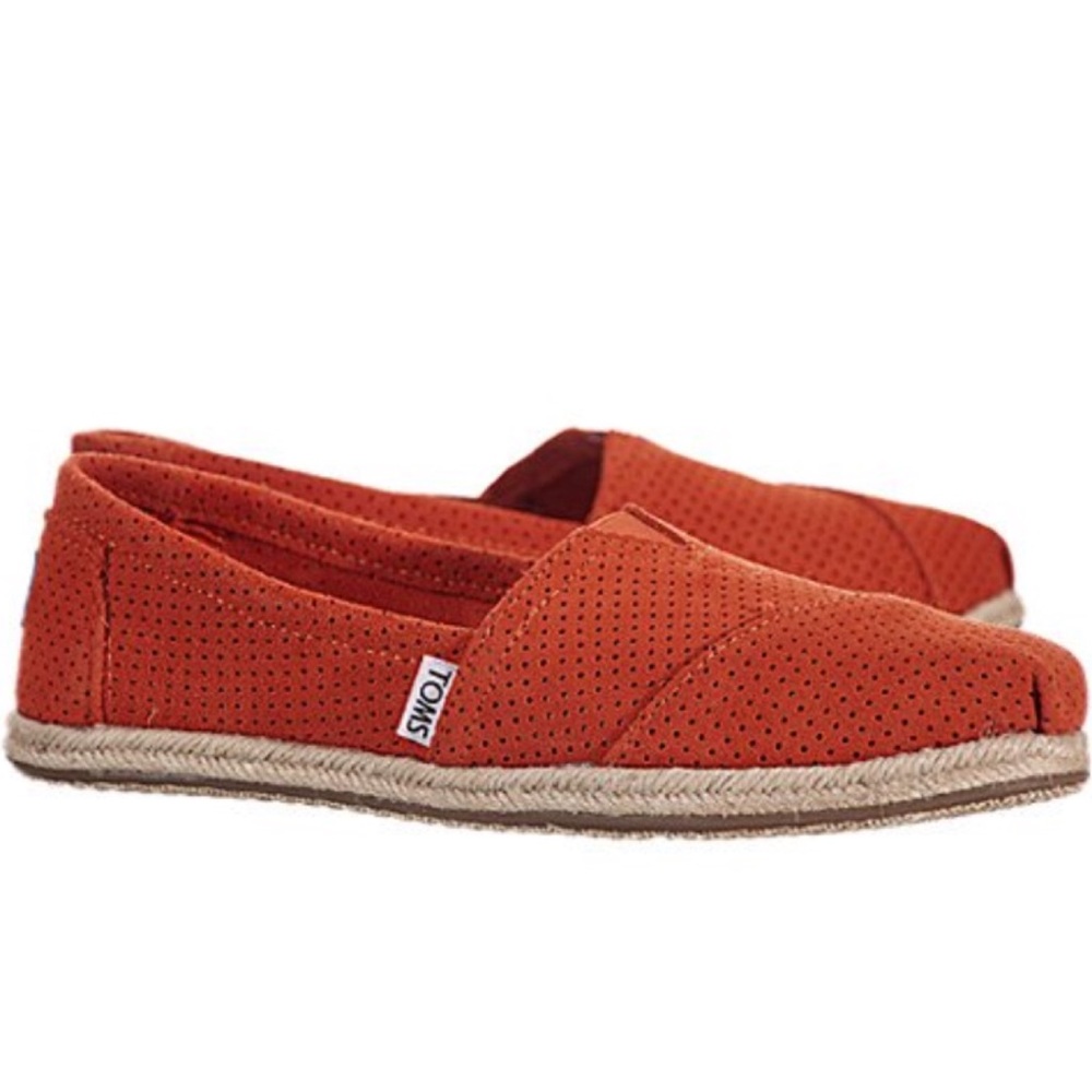 Toms Orange Espadrilles - Size 9